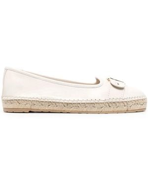 Ferragamo Ferragamo Vara Buckle-Detail Espadrilles - Natural