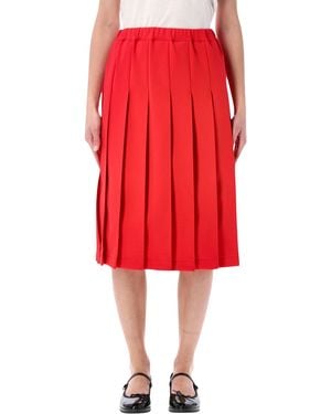 Comme des Garçons Midi Skirt - Red