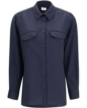 Cruna Overshirt Virgin Wool Fleece (Ovis Aries) Shirt - Blue