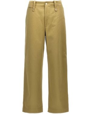 Burberry Cotton Pants - Natural
