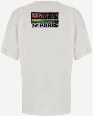 Balenciaga Cotton T-Shirt T-Shirts - White