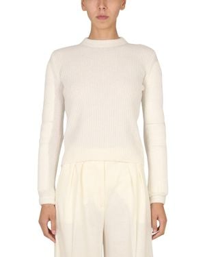 Max Mara Knit Jumper Smirne Mohair Jumpers - Natural
