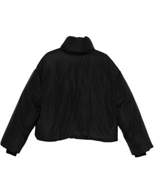 Ami Paris Taffetas Ami De Coeur Down Jacket - Black