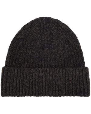 Acne Studios Korval Wool Blend Beanie - Black