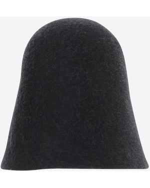 Jacquemus Merino Wool Cloche Hat - Black