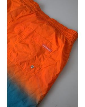 Dolce & Gabbana Gradient Beachwear Swimwear Shorts Nylon Elastane - Orange