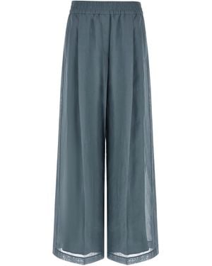 Brunello Cucinelli Cotton Casual Pants - Blue