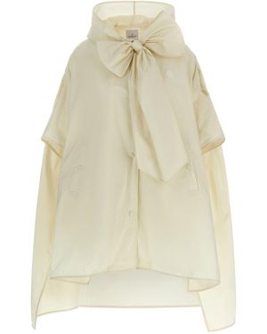 Moncler Taffeta Cape - Natural