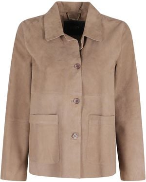 Seventy Giacca Camoscio Pelle Di Capra - Brown