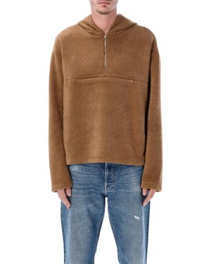ROLD SKOV Squire Half-Zip Hoodie Polyester Jumper - Blue