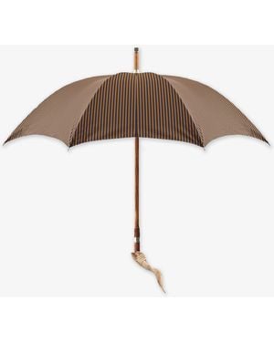Larusmiani Umbrella St.Moritz Ram Maple Handle - Brown