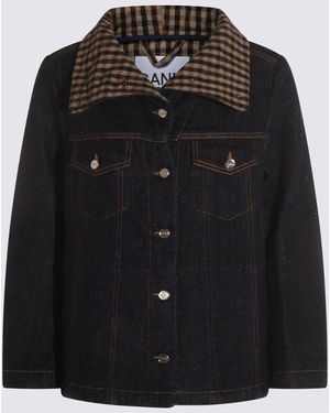 Ganni Dark Denim Jacket - Black