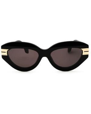 Palm Angels Sunglasses Cat Eye Full Rim, Frame And Dark Lens Peri10Fmiracle1007 - Black