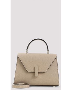 Valextra Iside Crossbody Micro Bag Calf Leather - Natural