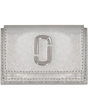Marc Jacobs Wallet Mini Snapshot Cow Hide & Purses - Gray