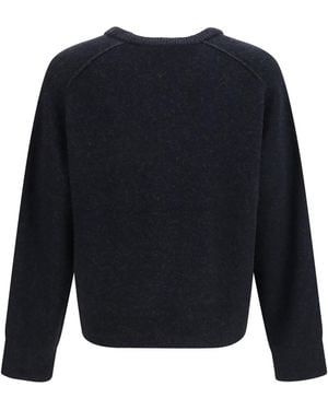Acne Studios V-Neck Jumper Camel Hair - Blue