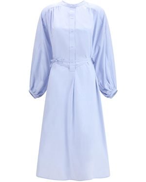 Loulou de Saison Vitti Shirt Dress Cotton - Blue