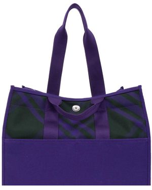 Burberry 23Fw And Tote Bag For - Purple