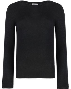 THE (Alphabet) Pullover Silk-Cashmere - Black