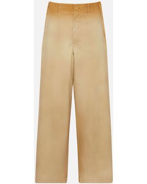 JW Anderson Pinch Seam Garment Dye Trousers in Natural | Lyst