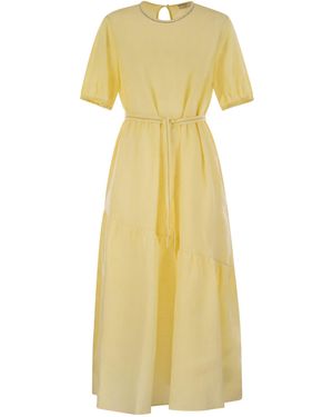 Peserico Long Dress - Yellow