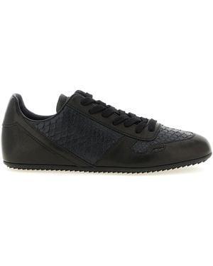 Rick Owens Lamb Leather Low Top Trainers - Black
