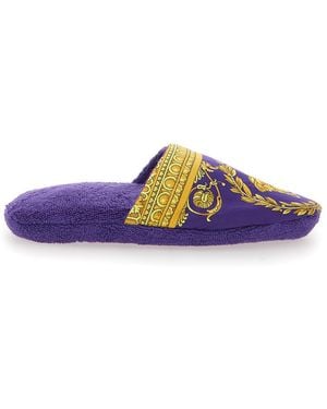 Versace Slippers I Heart Baroque - Purple