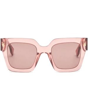 Fendi Fe40100I 72S Acetate Occhiali Sole - Pink