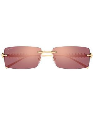 Cartier Ct0604S Clash De Metallo Sunglasses - Pink
