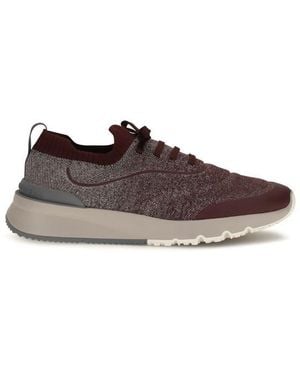 Brunello Cucinelli Cotton Athletic Trainers - Brown