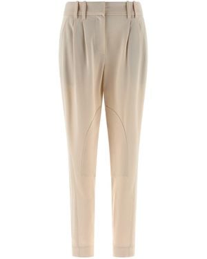 Brunello Cucinelli Equestrian Trousers - Natural