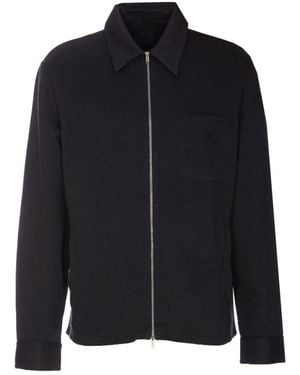 Givenchy Cotton Polyamide Zip-Up Shirt - Blue