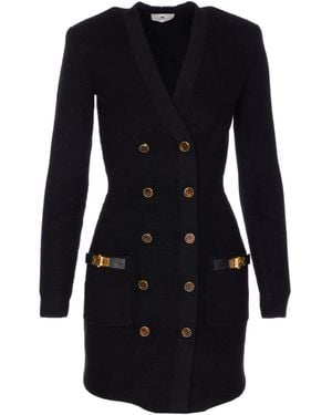 Elisabetta Franchi Robe Manteaux - Black