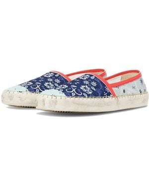 Philippe Model Marseille Low Paisley Espadrilles Sneakers Shoes - Blue