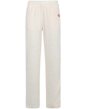 CASABLANCA Fleece Trousers - White