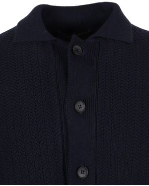 PHI FDL Ls Extra Fine Merino Wool Shirt Virgin - Blue