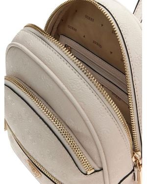 Guess Backpack Polyurethane Bags Backpacks - Brown
