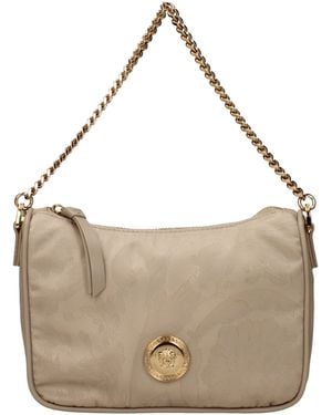 Versace Fabric Handbag Bag - Grey
