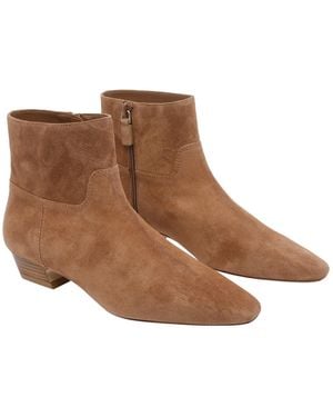Stuart Weitzman Boots Suede Leather/Leather Sole - Brown
