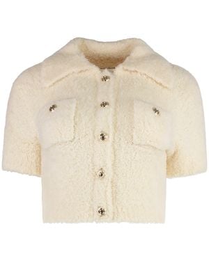 Self-Portrait Knitted Top - Natural