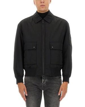BOSS Bomber Jacket With Removable Lining - Black