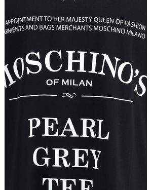Moschino T-Shirt Whit Maxi Print - Black