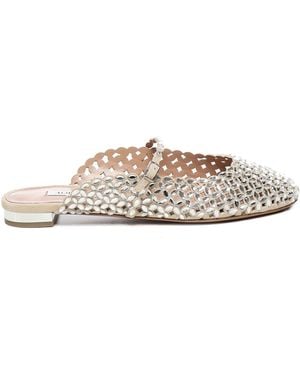 Aquazzura Crystal Sea Sandal - White