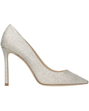 Jimmy Choo Decolleté Romy Donna Glitter And Platinum - Metallic