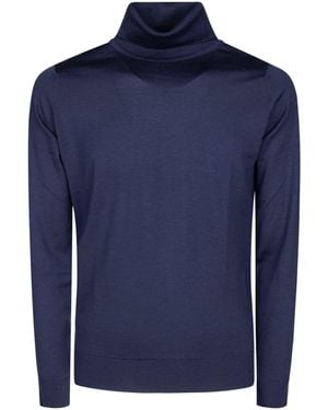 John Smedley Cherwell Pullover Ls - Blue