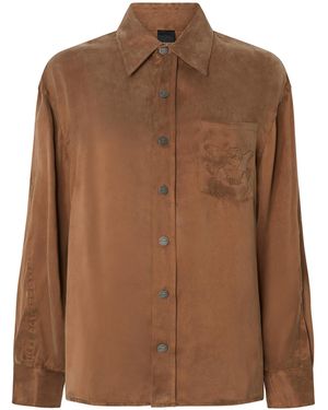 Pinko Camicia Careser Caffè Liquoroso - Brown