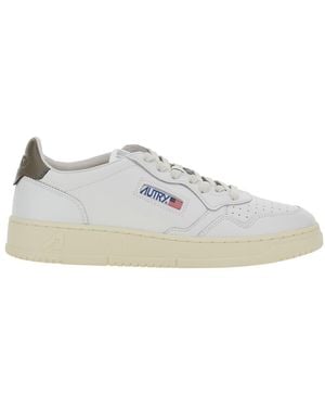 Autry Sneakers Medalist Low With Leather Details - White