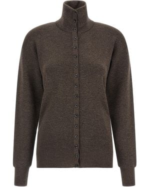 Lemaire 'Buttoned Top' Cardigan - Gray