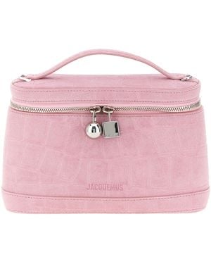 Jacquemus Jacquemus Calfskin Leather Top Handle Bag - Pink