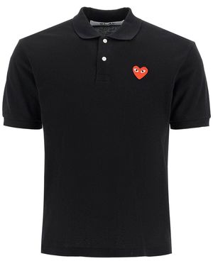 COMME DES GARÇONS PLAY Comme des Garçons Play Heart Polo - Black